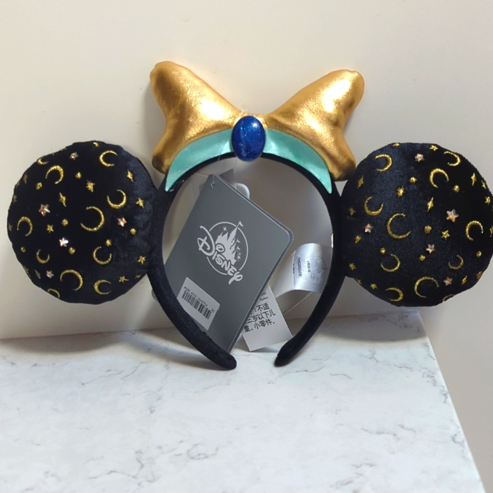 NWT Disney x BaubleBar Minnie Mickey Mouse Ears Princess Jasmine Aladdin